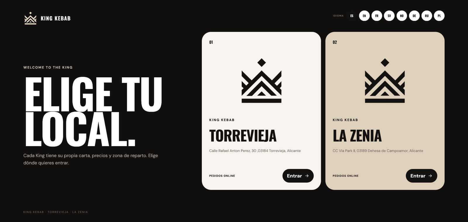 King Kebab — Web Multi-Local