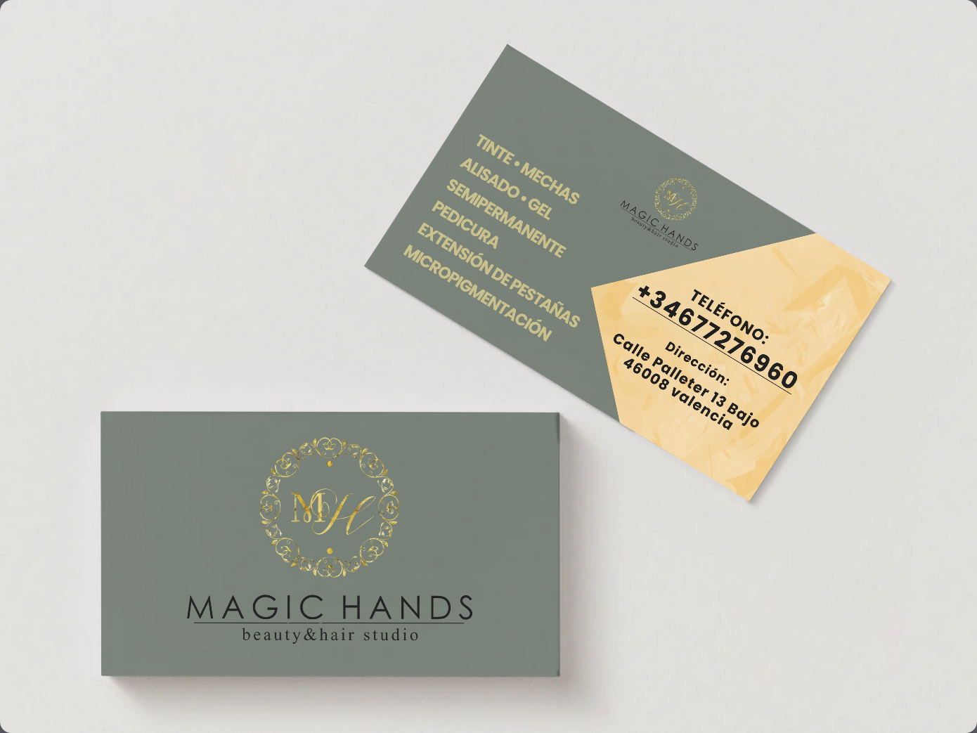 Tarjetas Magic Hands Beauty & Hair Studio