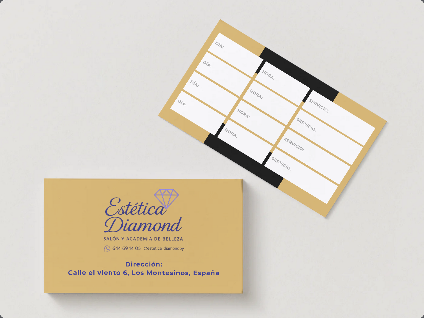 Tarjetas Estética Diamond