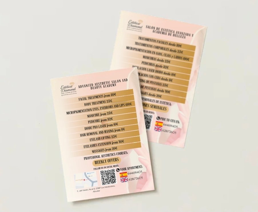 Flyers Estética Diamond